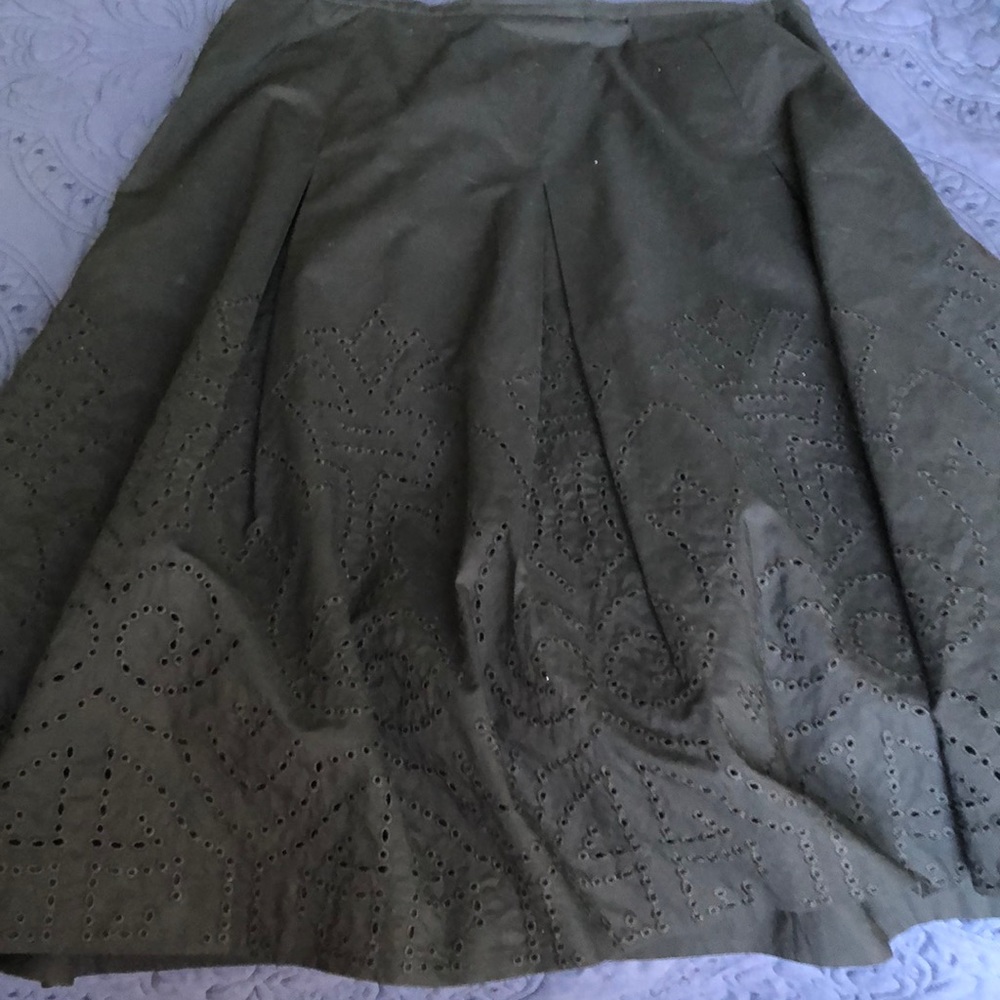 Talbots black eyelet skirt.